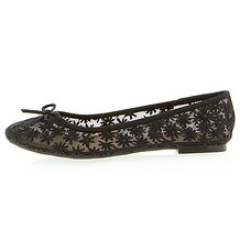 Sugar Ballerina Flats - Black