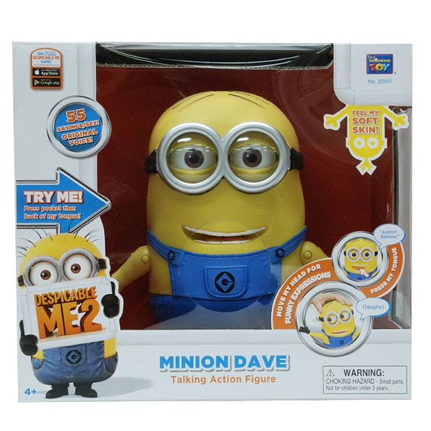 Despicable Me 2 Minion Dave Talking Action Figure Despicable Me 2 Minion Dave Talking Action Figure