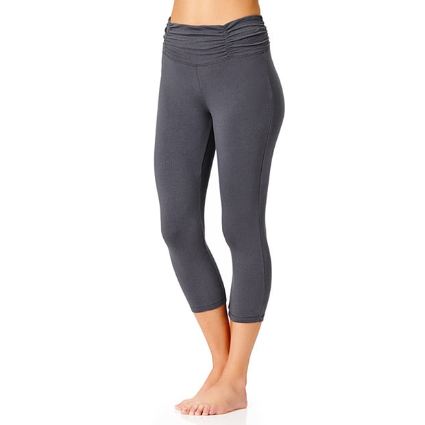 Length Gathered Waistband Yoga Leggings - Grey | Target Australia