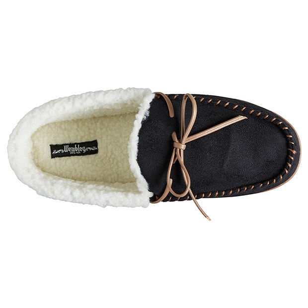 men  Moccasin Davis Slippers Men's for Black wembley Wembley slippers