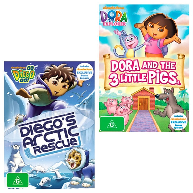 Dora Dora And The 3 Little Pigs destbacky