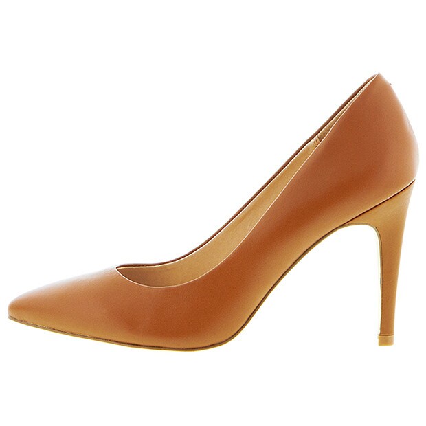 Venice Pointed Toe Leather Pump - Tan Venice Pointed Toe Leather Pump - Tan