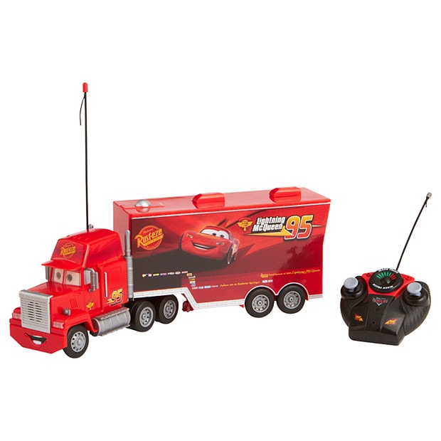 Disney Cars Remote Control Turbo Set Mack Truck + Lightning McQueen