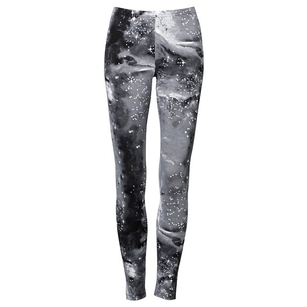 Free Fusion Galaxy Print Leggings - Black / White Free Fusion Galaxy Print Leggings - Black / White