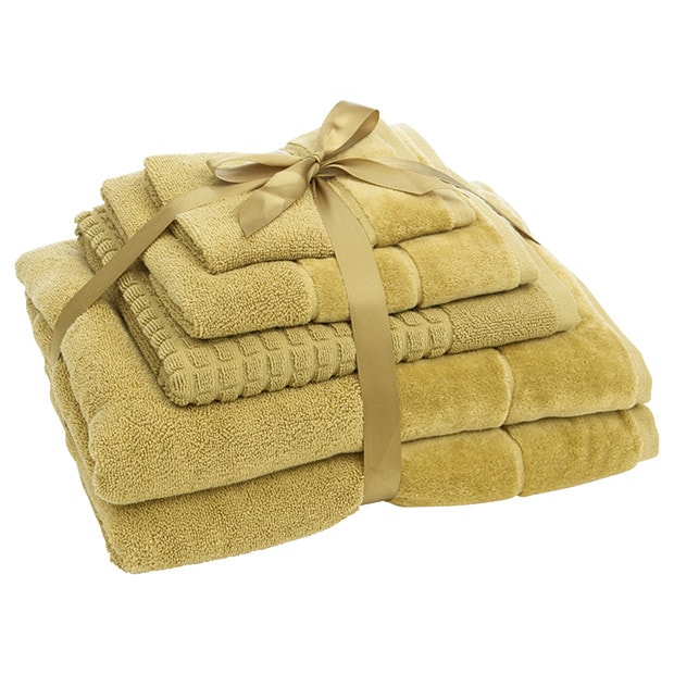 Sloane 4 Piece Towel Pack + Bonus Bath Mat - Green Sloane 4 Piece Towel Pack + Bonus Bath Mat - Green
