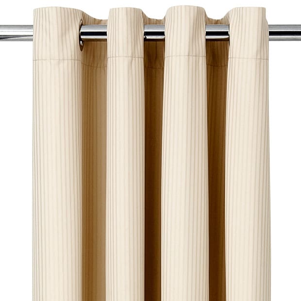 Fine Line Block Out Eyelet Curtain - Vanilla Fine Line Block Out Eyelet Curtain - Vanilla