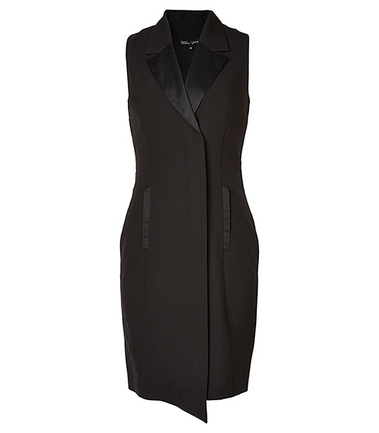 Dannii Minogue Petites Wrap Tuxedo Dress
