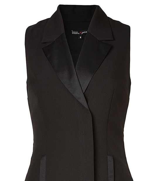 Dannii Minogue Petites Wrap Tuxedo Dress