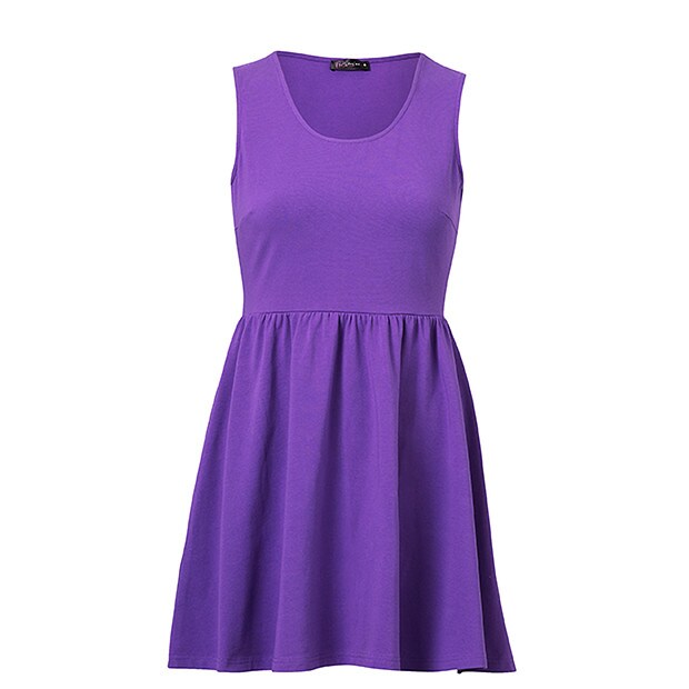 Free Fusion Skater Dress - Purple