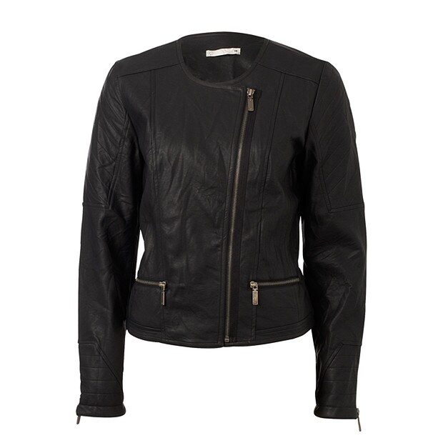 Ladies' Collarless Biker Jacket | Target Australia