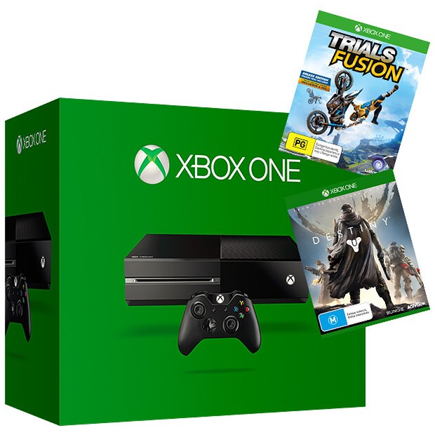 ... One 500GB Console + Destiny Xbox One Game + Trials Fusion Game Bundle