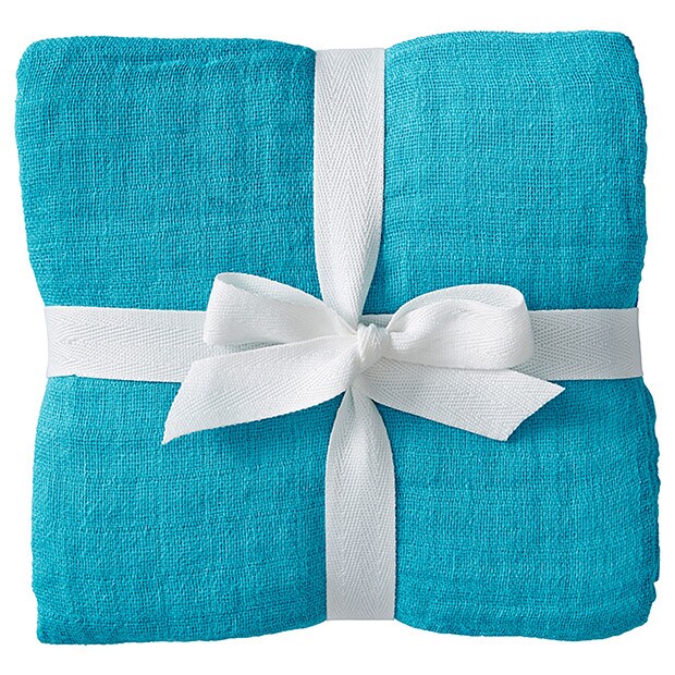 3 Pack Muslin Wraps Blue Target Australia