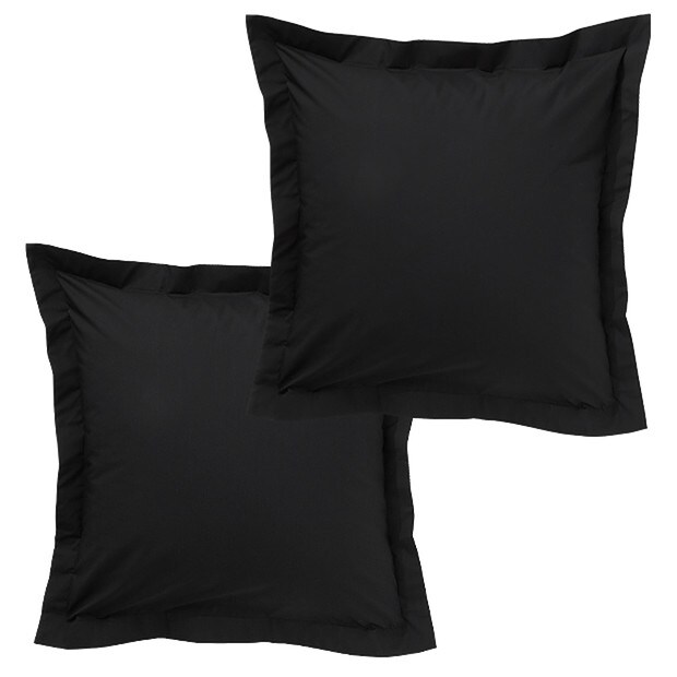 Grandeur 2 Pack European Pillowcases Black Target Australia