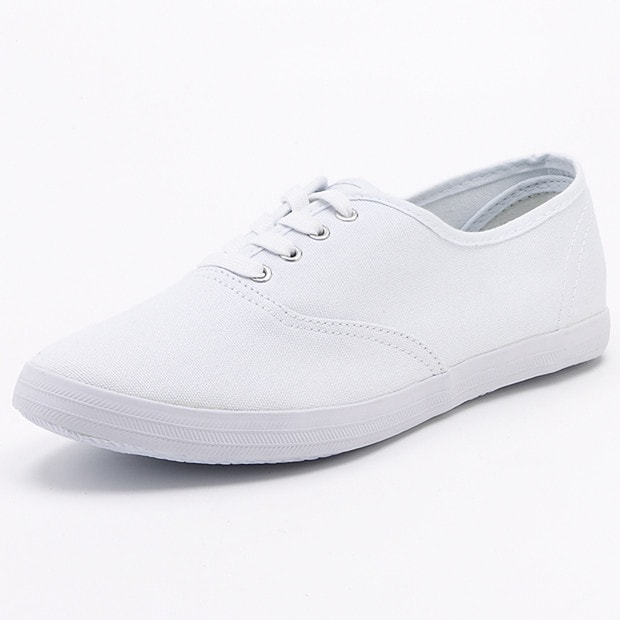 Lace Up Canvas Shoe - White | Target Australia
