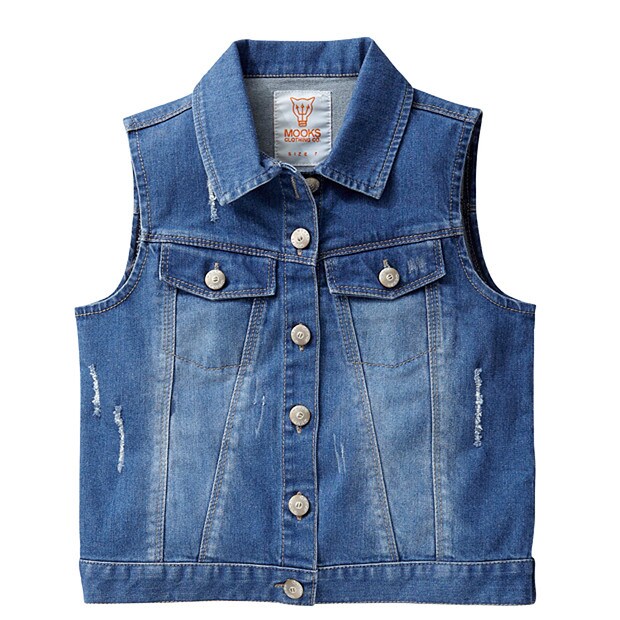 MOOKS Distressed Denim Vest | Target Australia