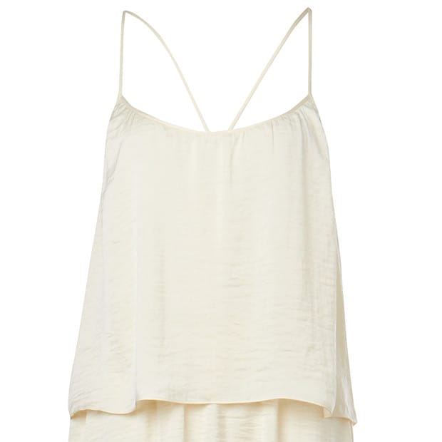 Double Layer Maxi Dress - Whisper White