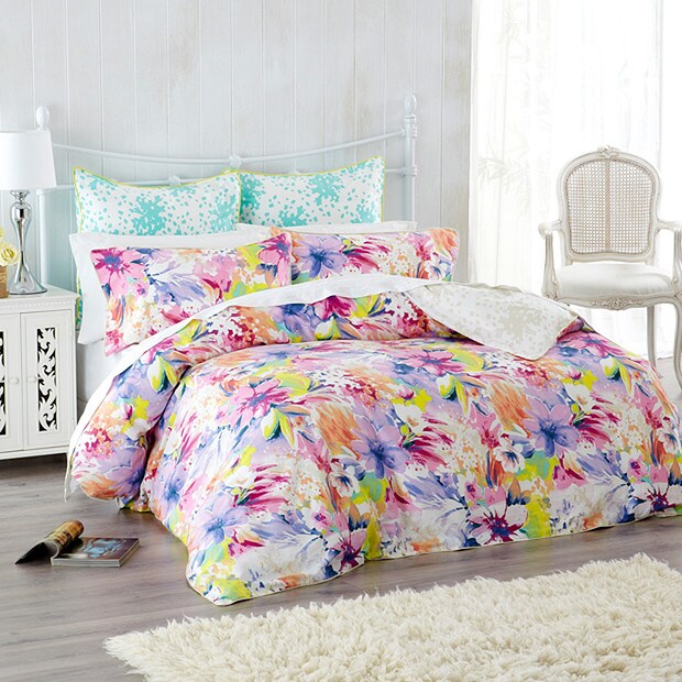 Sadie Quilt Cover Set - Purple | Target Australia