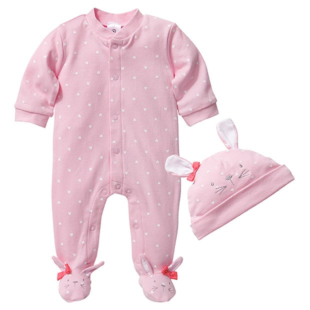 Girls' Easter Coverall And Hat Set - Pink Girls' Easter Coverall And Hat Set - Pink