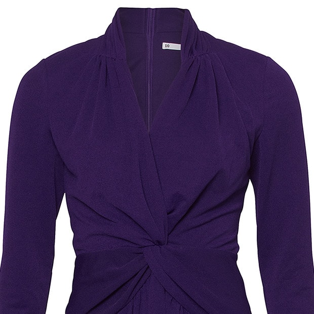 City Dressing Drape Dress - Purple City Dressing Drape Dress - Purple