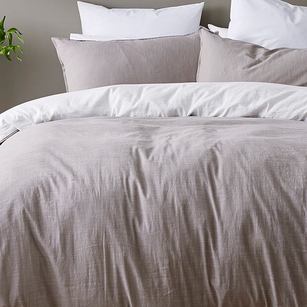 Linen Cotton Quilt Cover Set White Target Australia