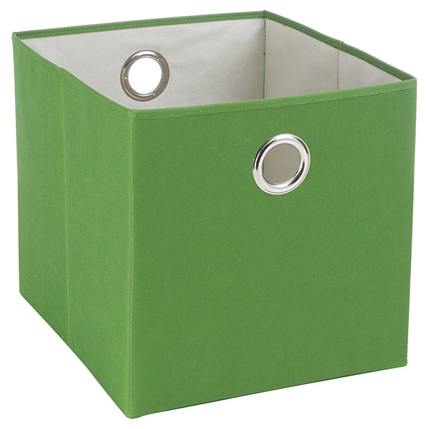 Eyelet Folding Fabric Cube Size B - Green Eyelet Folding Fabric Cube Size B - Green