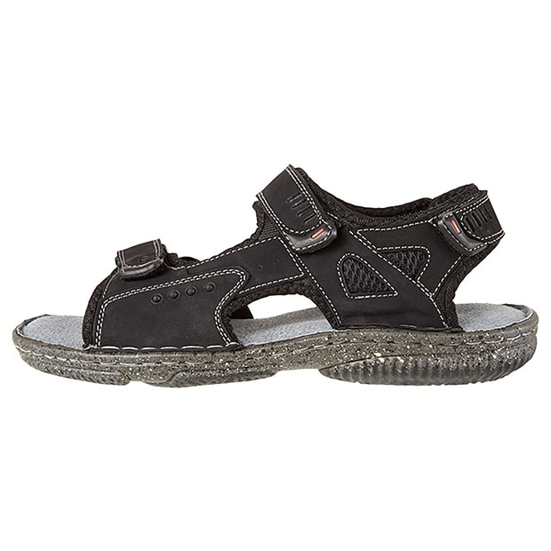 Men's Rufus Leather Sandals - Black