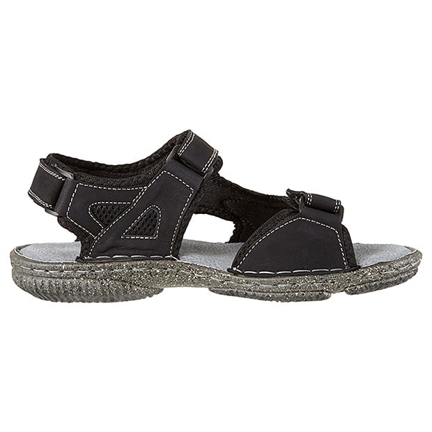 Men's Rufus Leather Sandals - Black