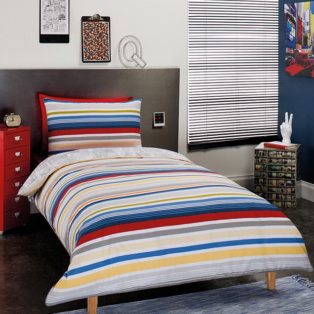 City Stripe Quilt Cover Set Target Australia