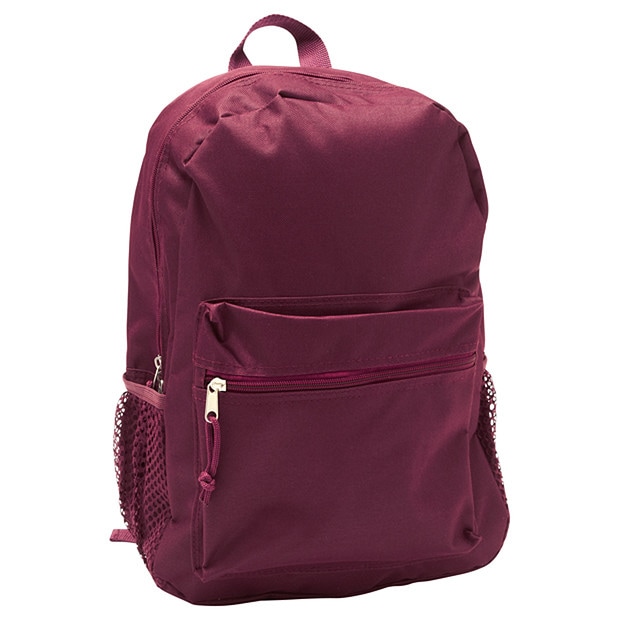 Back To School Backpack - Burgundy