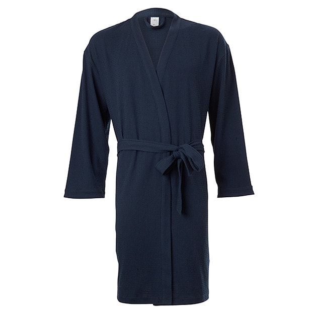 Men's Waffle Dressing Gown Blue Target Australia