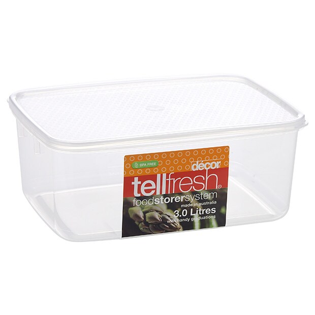Décor Tellfresh 3 Litre Oblong Storer