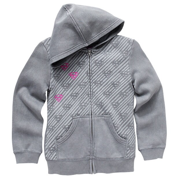 Supergirl Print Zip-Up Hoodie | Target Australia