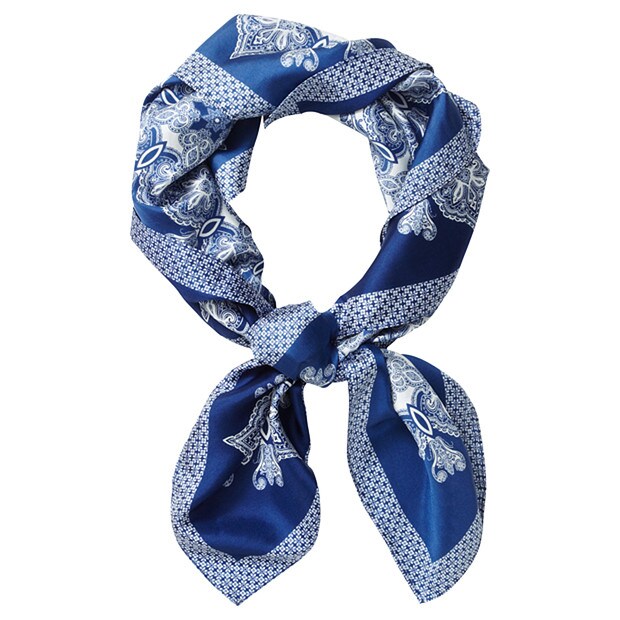 Ladies' Silk Scarf - Blue Marrakesh Ladies' Silk Scarf - Blue Marrakesh