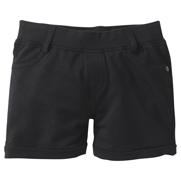 Girls' Stretch Knit Shorts Black Target Australia