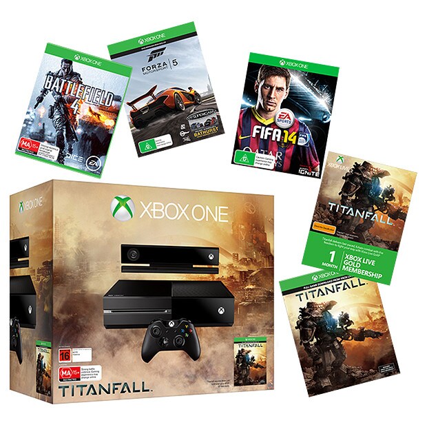 Xbox One 500GB Console + Fifa 14 + Battlefield 4 Games + Titanfall ...