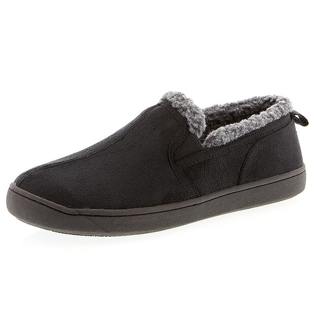 Piping Hot Utah Suede Twin Gusset Slipper- Black | Target Australia