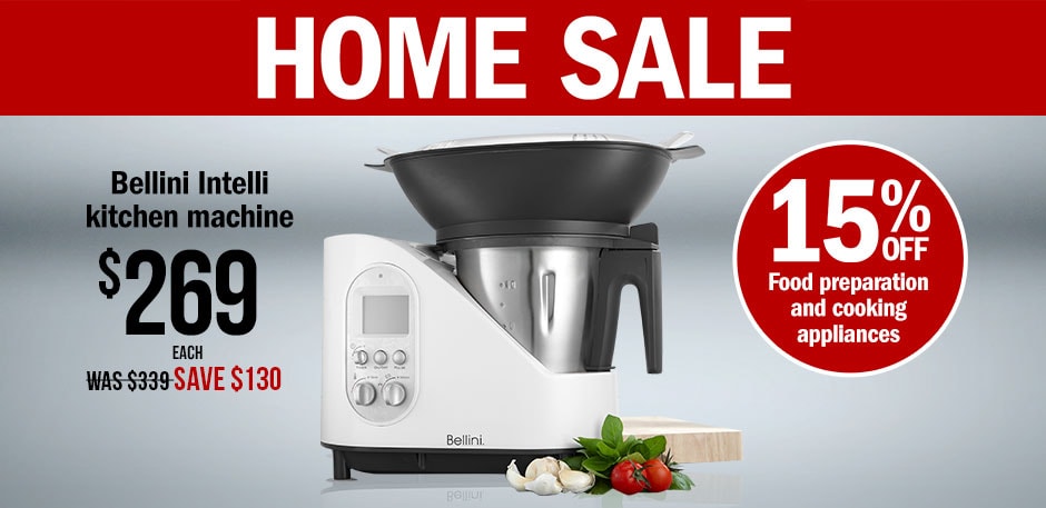 HOME SALE: Bellini Intelli kitchen machine 269 EACH. SAVE 130.