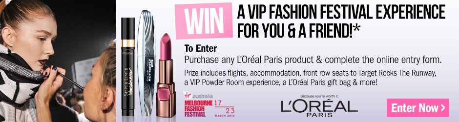 WIN a VIP fashion festival experience for you & a friend! WIN a VIP fashion festival experience for you & a friend!
