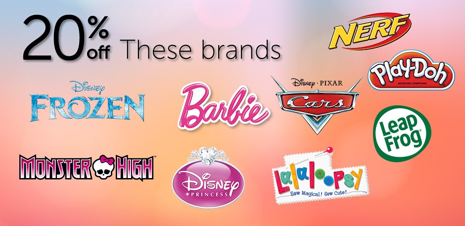 20% off these Brands 20% off these Brands