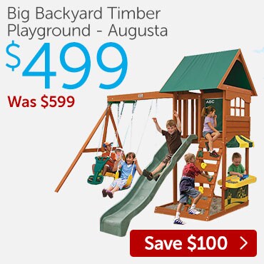 Big Backyard Timber Playground - Augusta Big Backyard Timber Playground - Augusta