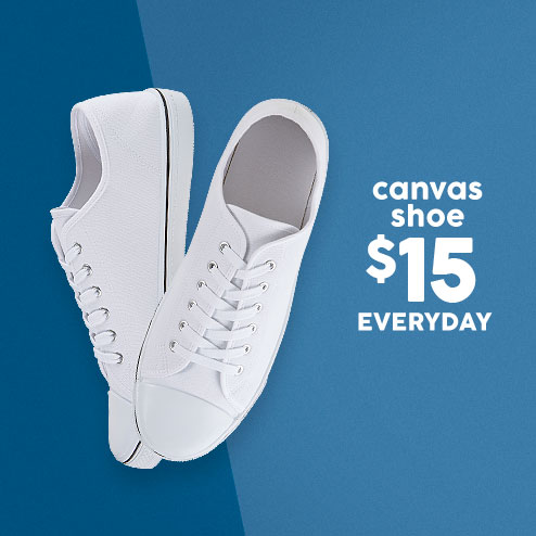White canvas shoe - $15 Shop Now