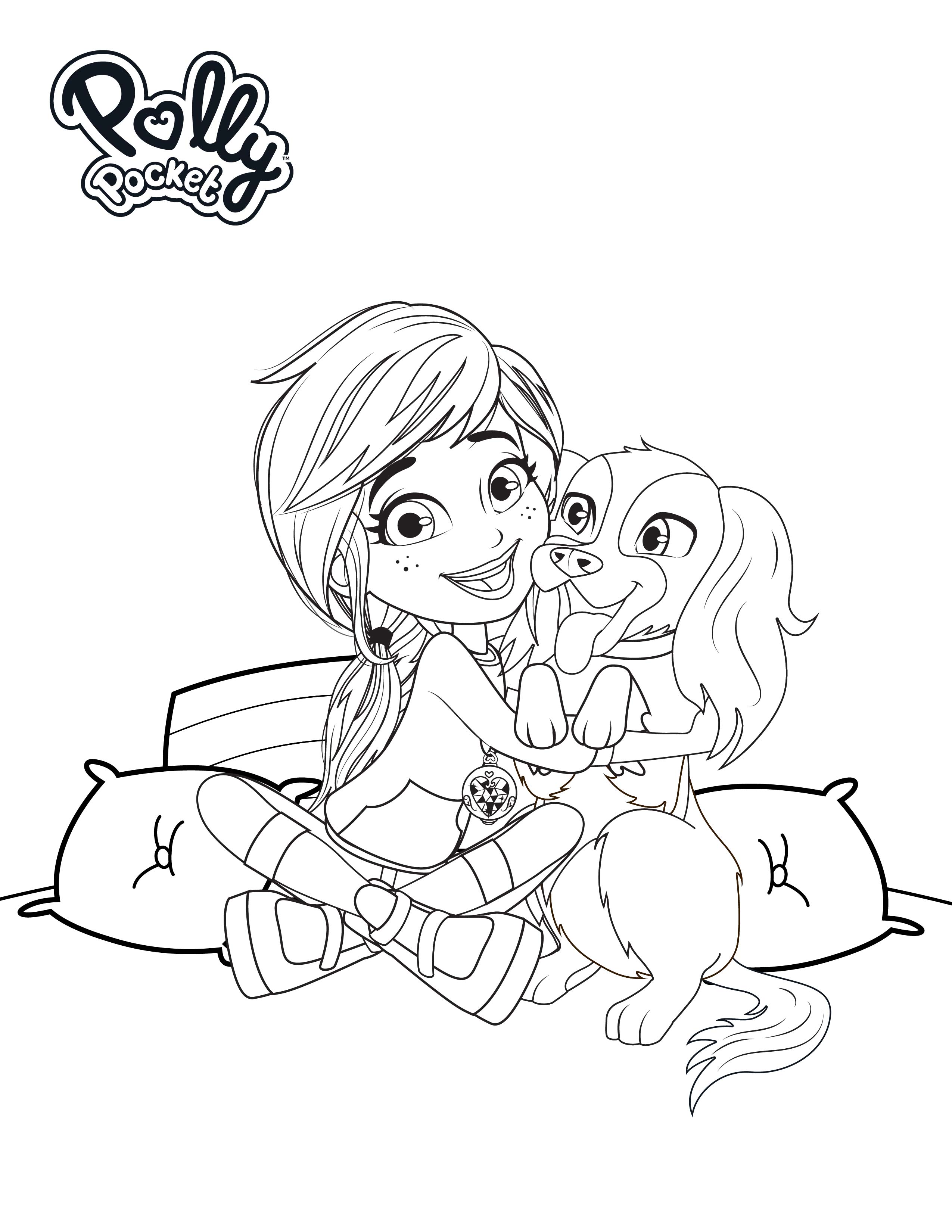 Pollypocket Coloring Pages Pollypocket Coloring Pages