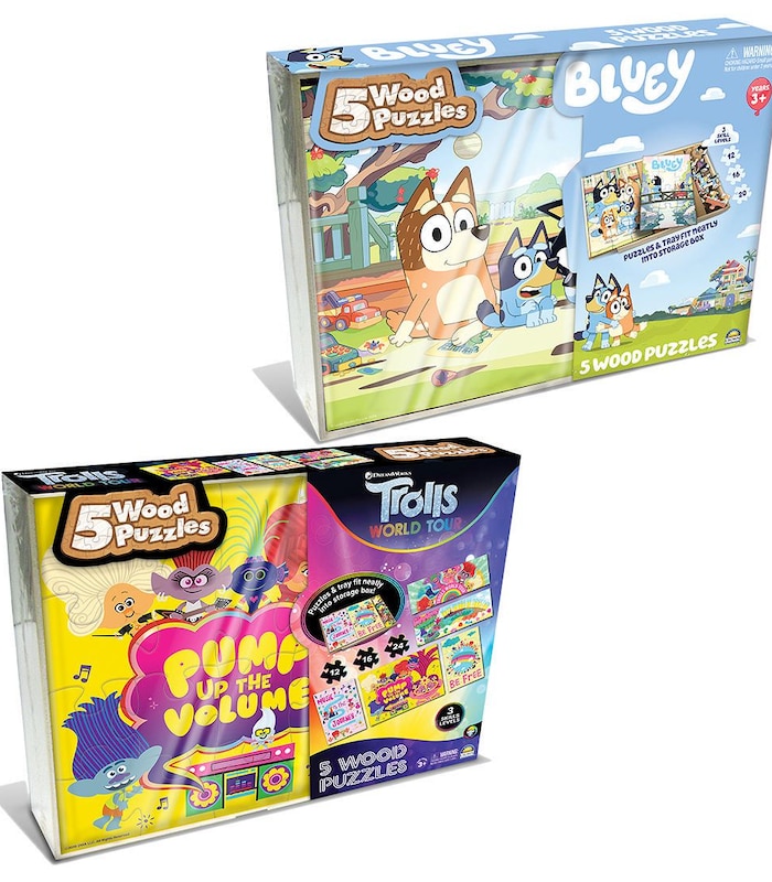 Licensed 5 Pack Wood Jigsaw Puzzles Assorted Target Australia