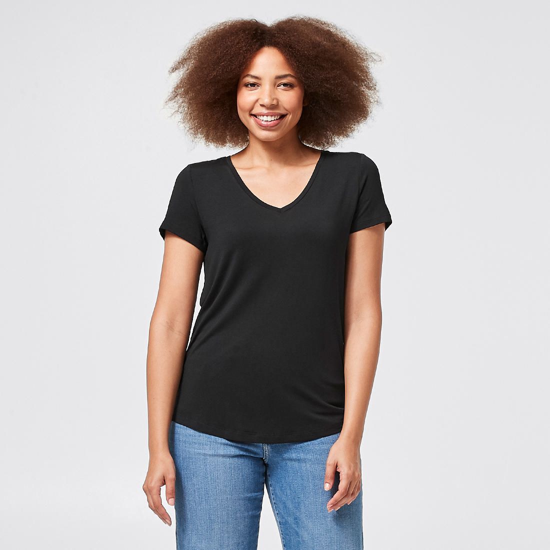 black womens tee