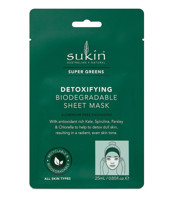 target.com.au | Sukin Super Greens Sheet Mask Sachet - 25ml