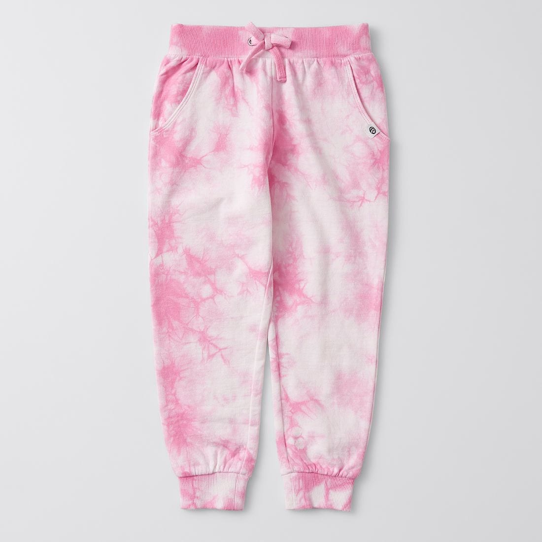 pink tie dye track pants