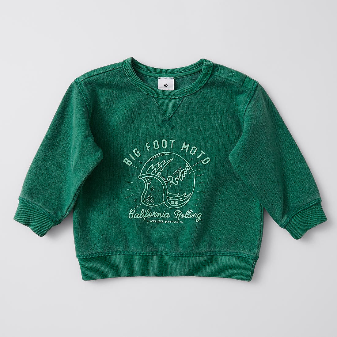 green baby jumper