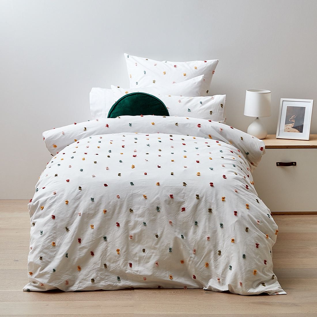 Marley Spot Quilt Cover Set White Target Australia