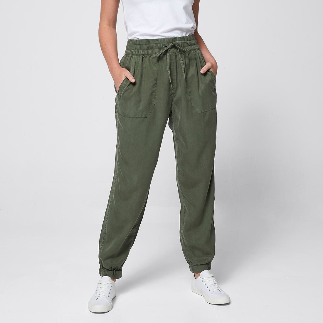 tencel jogger pants