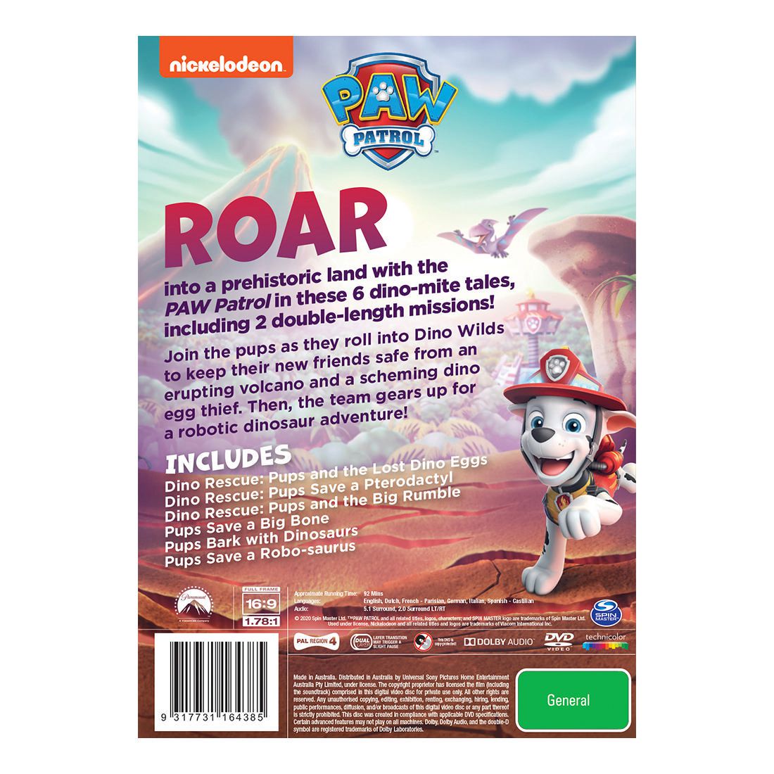 Paw Patrol: Dino Rescue - DVD | Target 